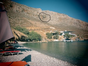 Palionisos | Beach view and Climbing sector location
